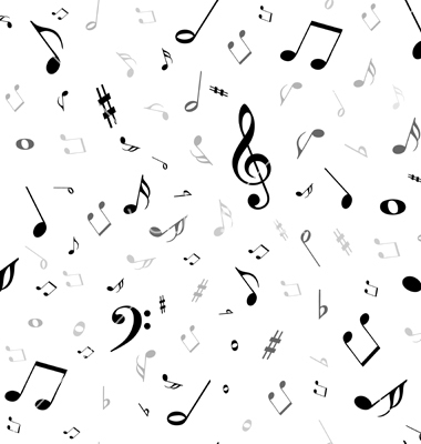 Music Notes with White Background