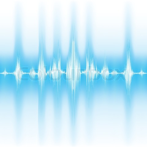 Music Sound Waves White Background