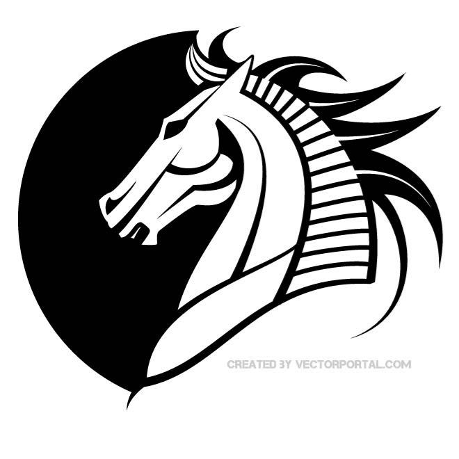 free vector clip art mustang horse - photo #37