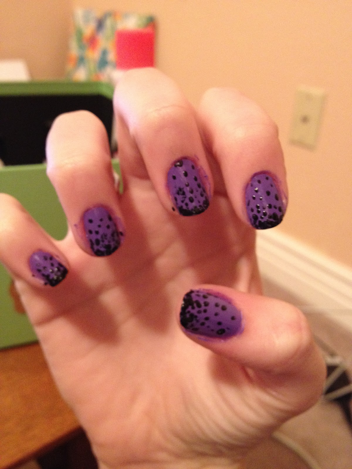 Nail Designs for Prom Purple Dress