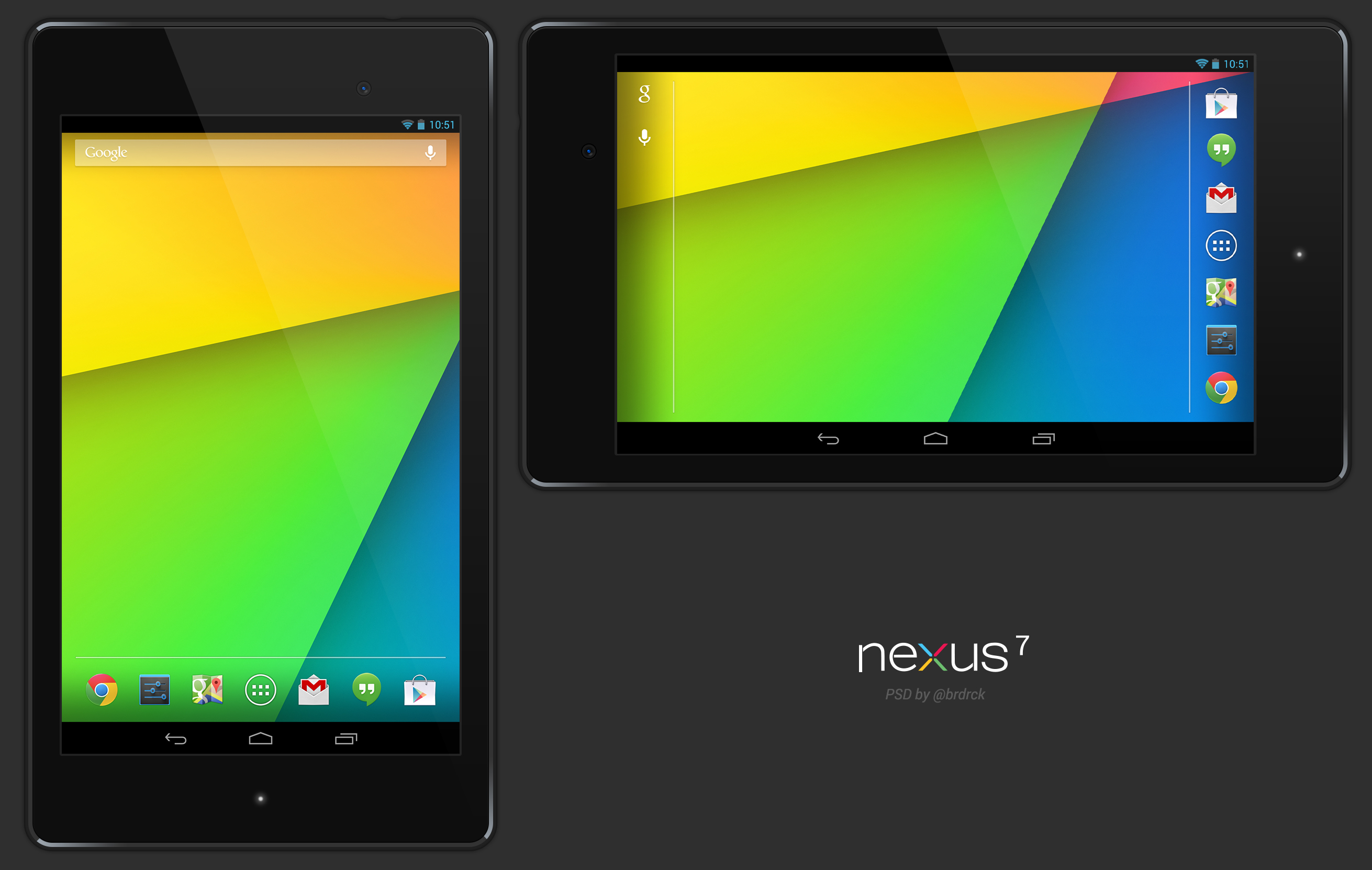Nexus Android Tablet Frame Image Vector