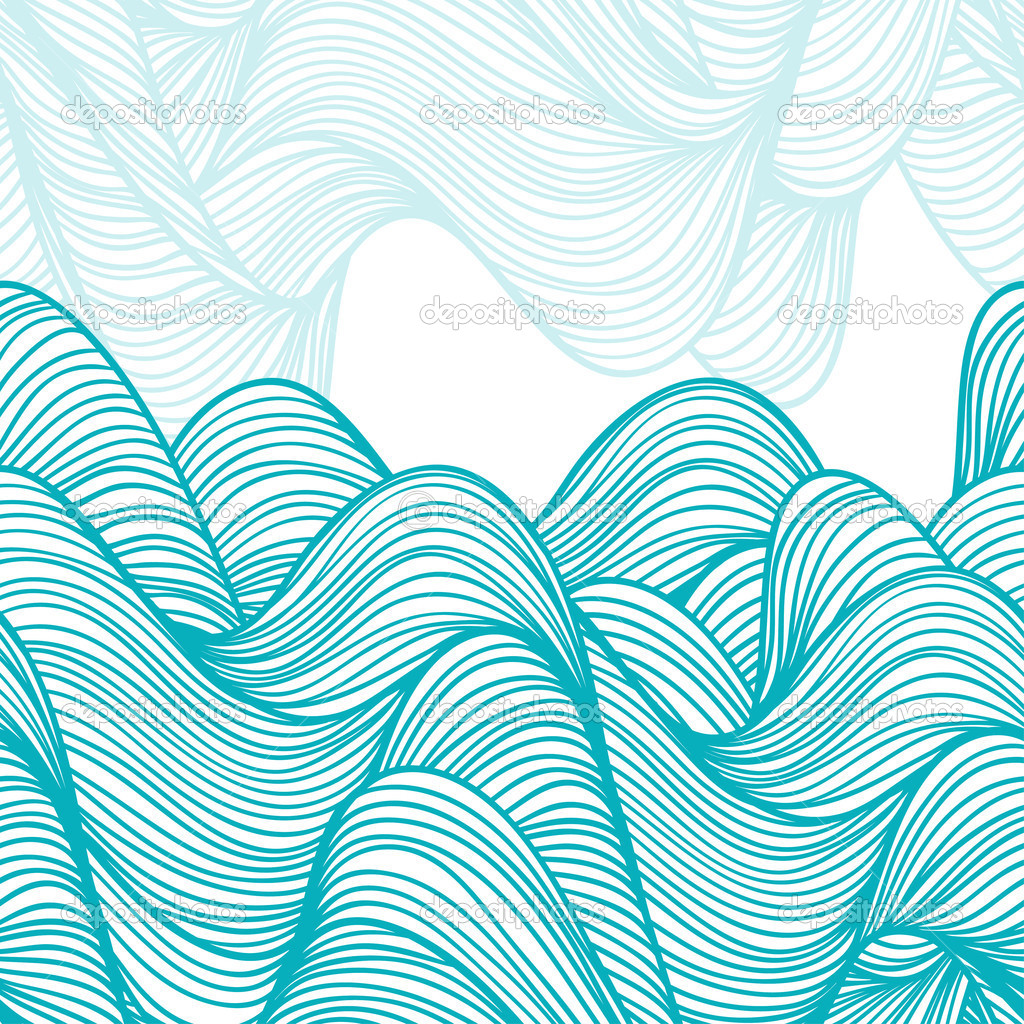 Ocean Wave Vector Illustration