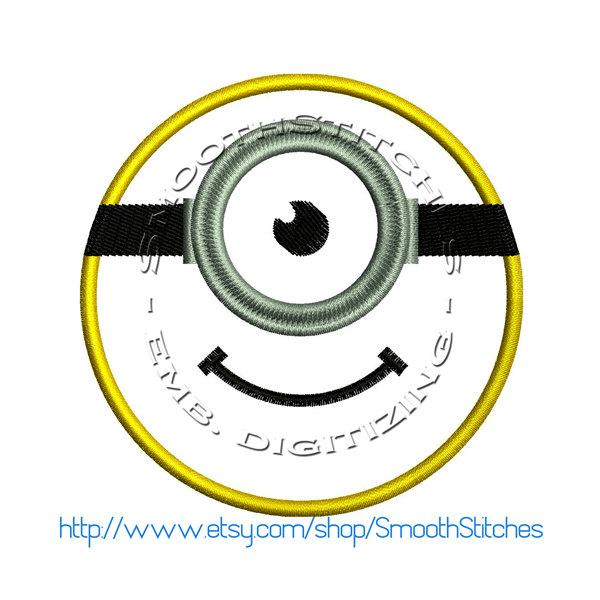 One Eye Minion Embroidery Design