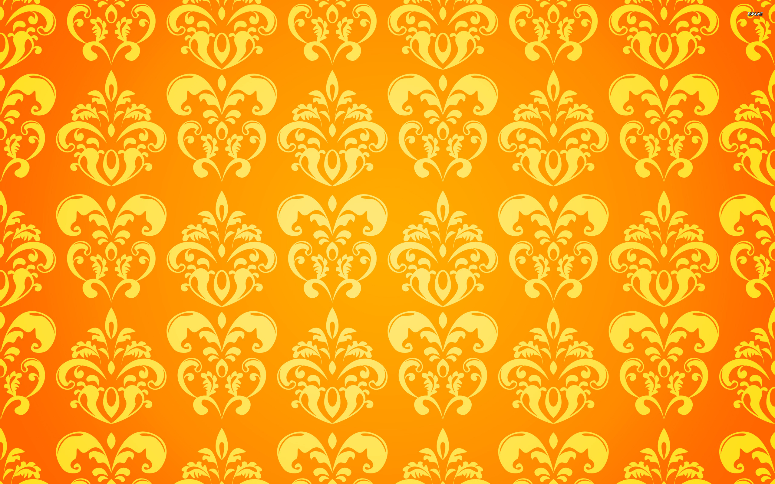 Orange Vintage Pattern Orange Vintage Pattern