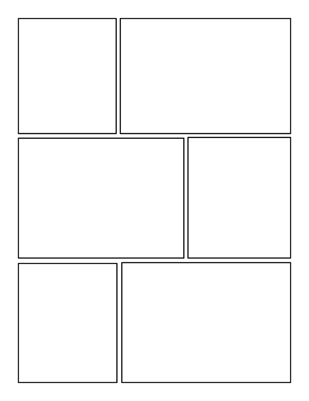 Comic Book Page Template Free Download