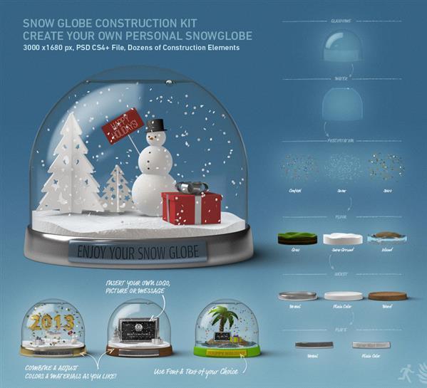 Photoshop Snow Globe