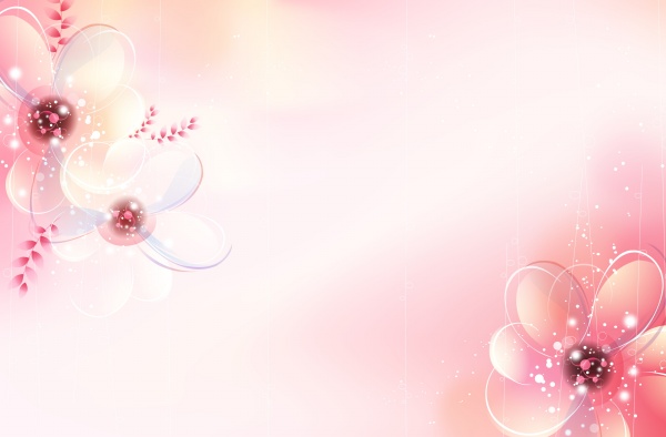 Pink Flower Border Pink Flower Border