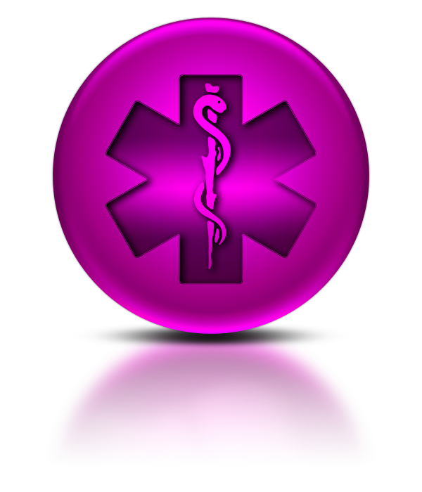Pink Medical Alert Symbol