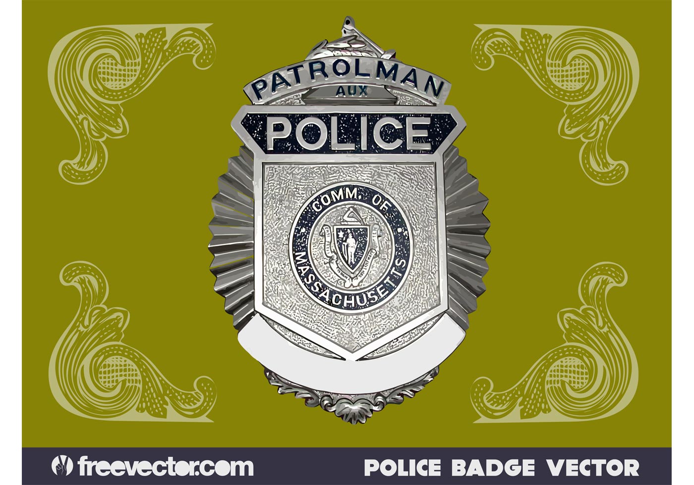 Police Badge Vector Art