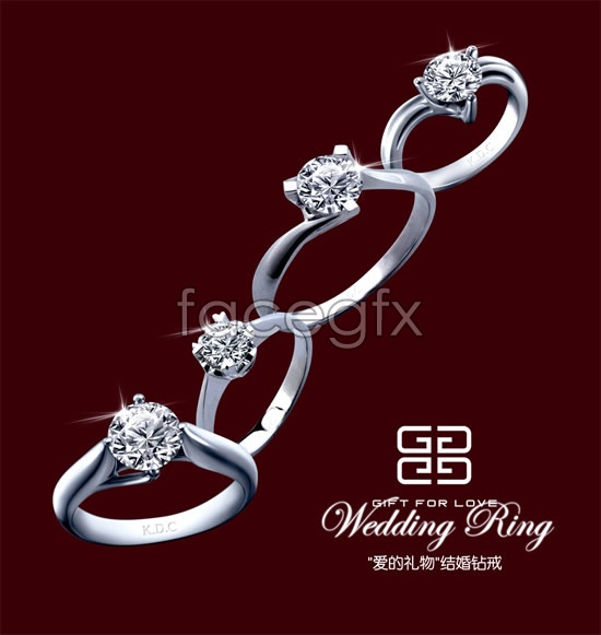 PSD Gold Wedding Rings