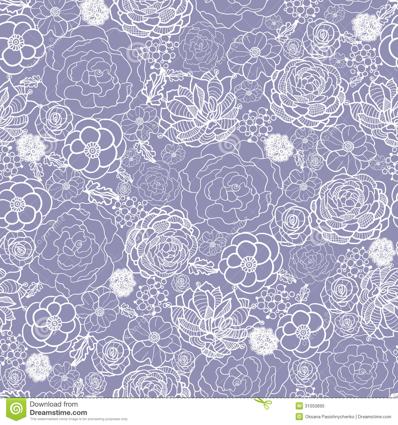 Purple Lace Pattern Vector