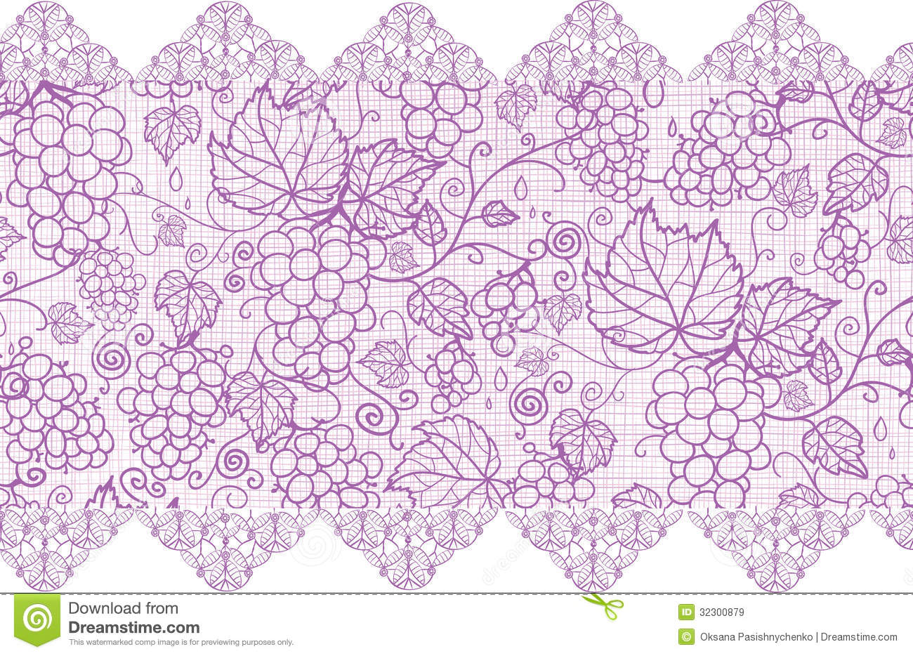 13 Vintage Purple Lace Pattern Vector Images