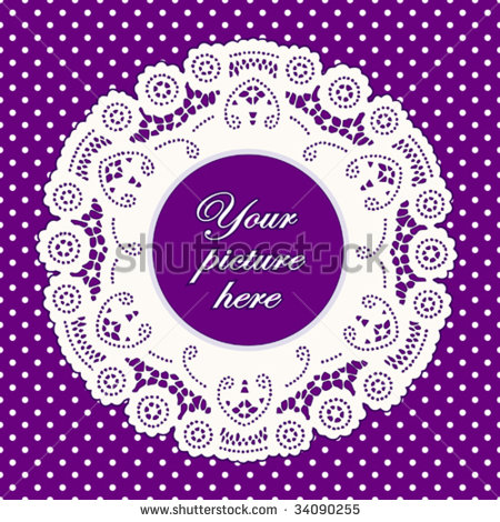 Purple Polka Dot Frame Purple Polka Dot Frame