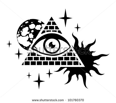 Pyramid Eye Vector