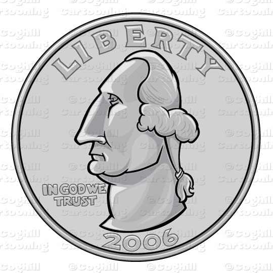 Quarter Coin Clip Art