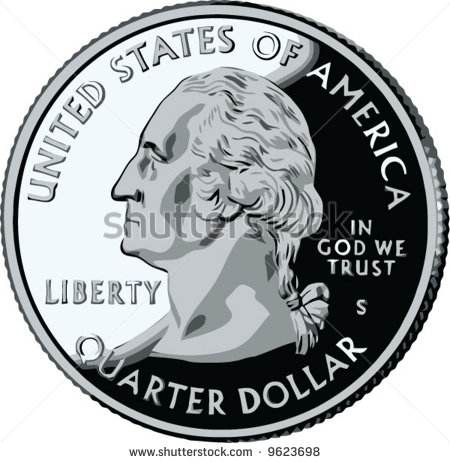Quarter Coin Clip Art