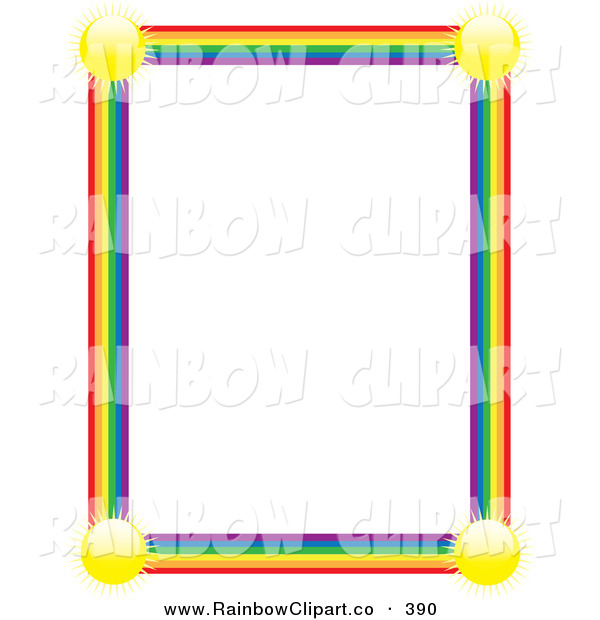 clip art rainbow border - photo #31