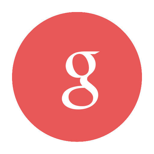 Red Round Google Icon 512 X 512