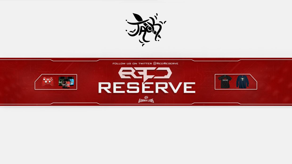 Reserve Red YouTube Banner