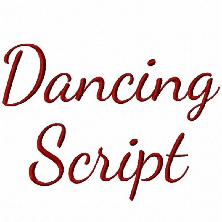 Script Embroidery Fonts