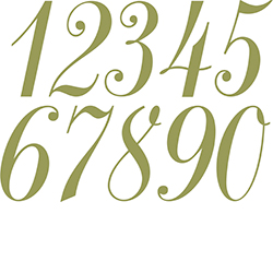 Script Number Fonts Script Number Fonts