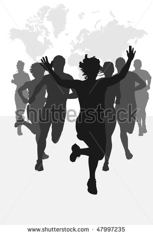 Silhouette Group Running Marathon