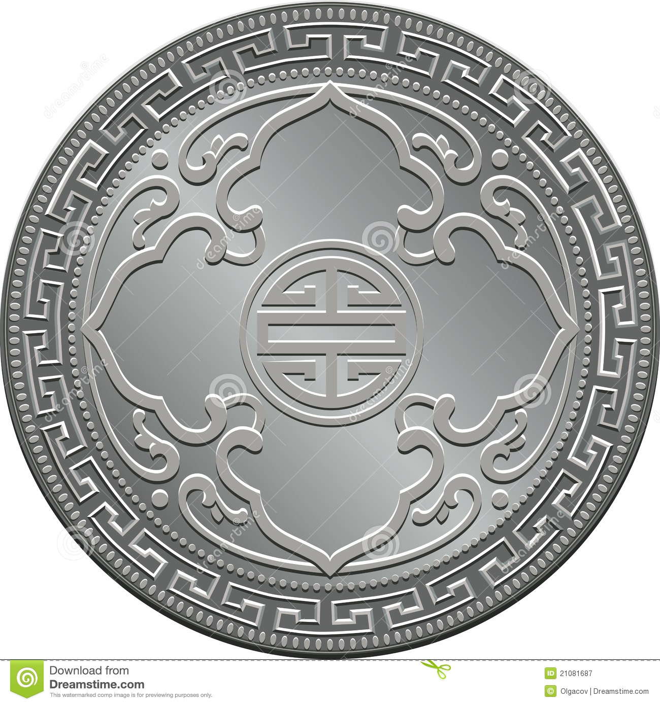 Silver Coin Vector