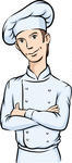 Simple Cartoon Man Arms Crossed Portrait Simple Cartoon Man Arms Crossed Portrait