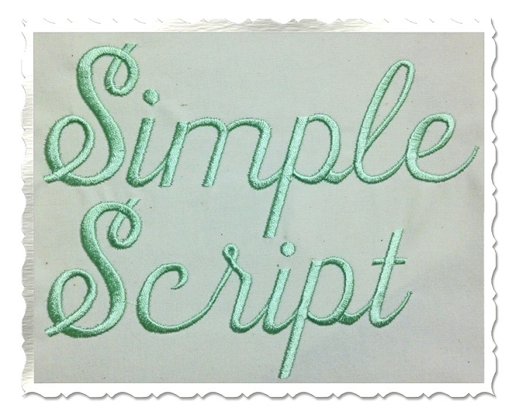 13 Simple Script Font Images