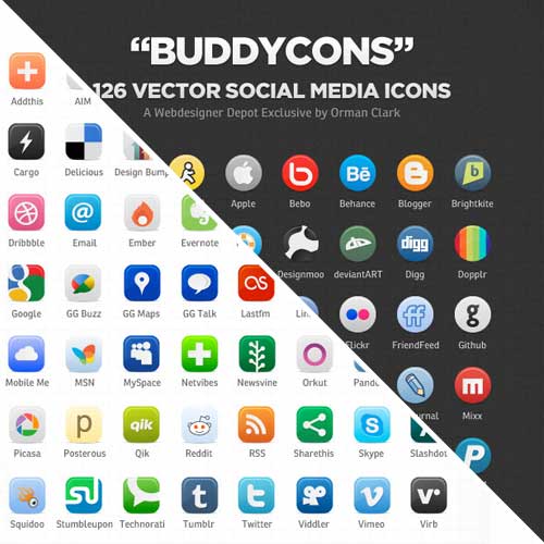 Social Media Icons Vector