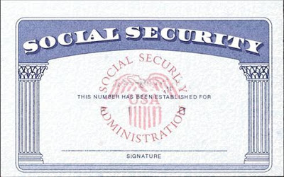 Social Security Card Blank Template