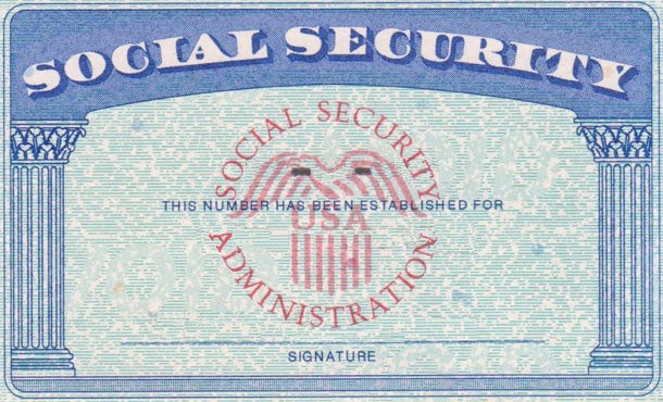 Social Security Card Blank Template