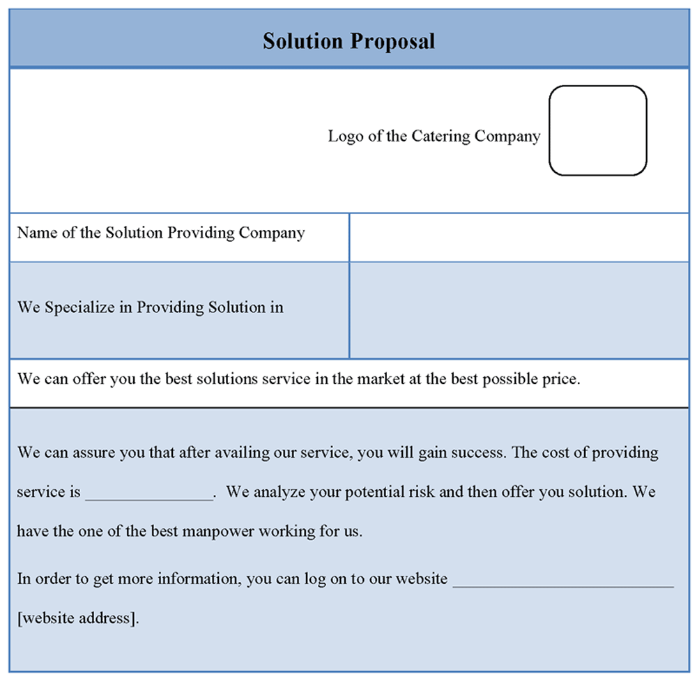 Solution Proposal Template Solution Proposal Template