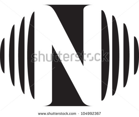 Sound Wave Vector Black and White