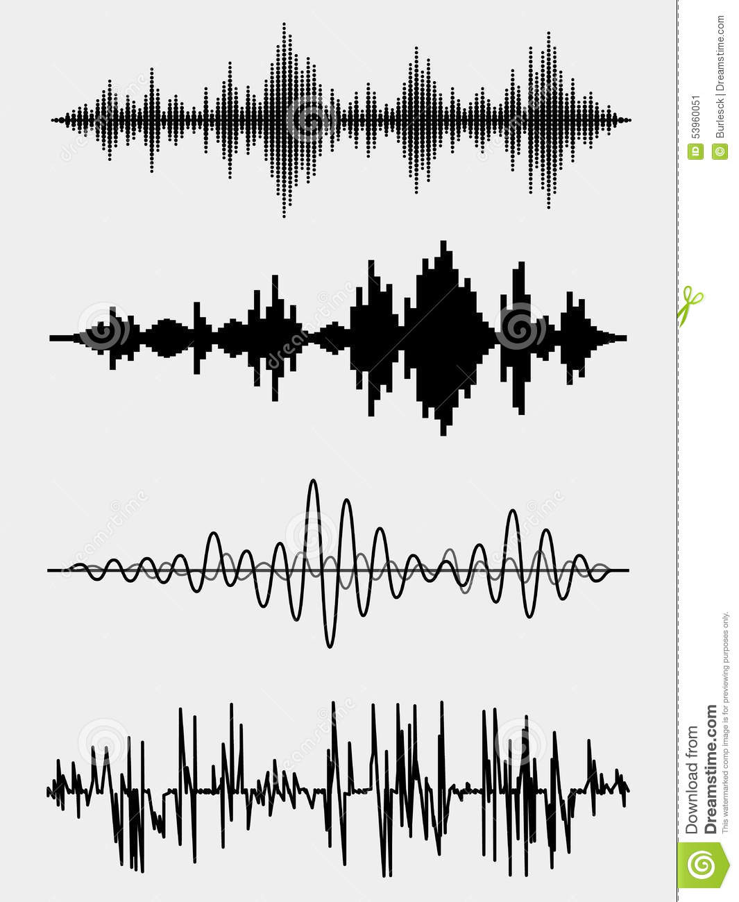 Sound Waves Vector Illustration