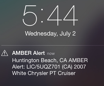 Southern California Amber Alerts