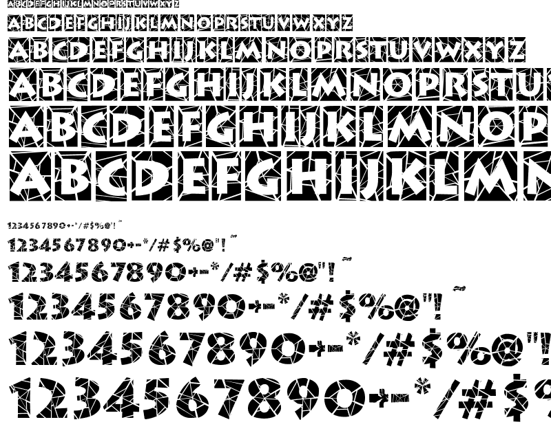 Spider Web Block Font