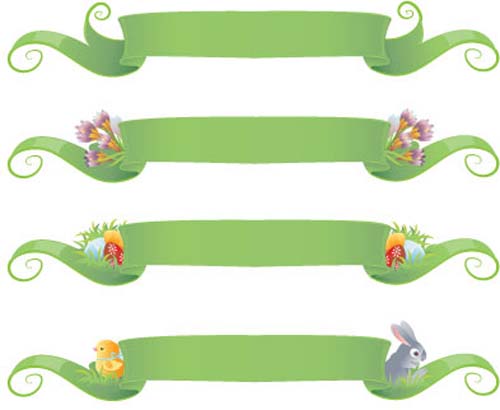 Spring Banner Clip Art