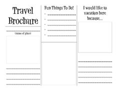 State Travel Brochure Template