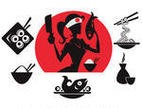 Sushi Food Silhouette Sushi Food Silhouette