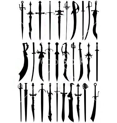 Sword Silhouette Vector