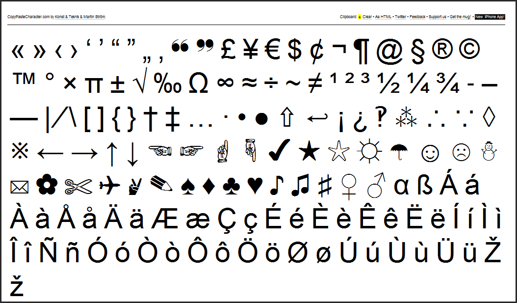 Text Symbols Copy and Paste Text Symbols Copy and Paste