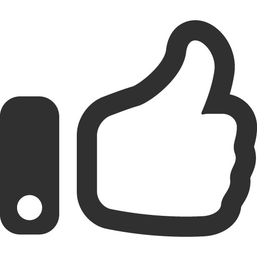 Thumbs Up Icon Black