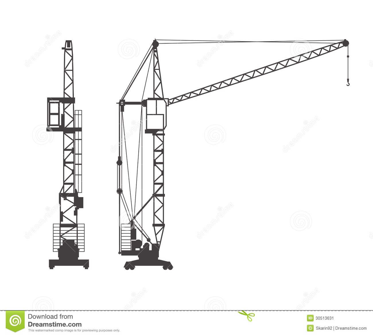 Tower Crane Vector