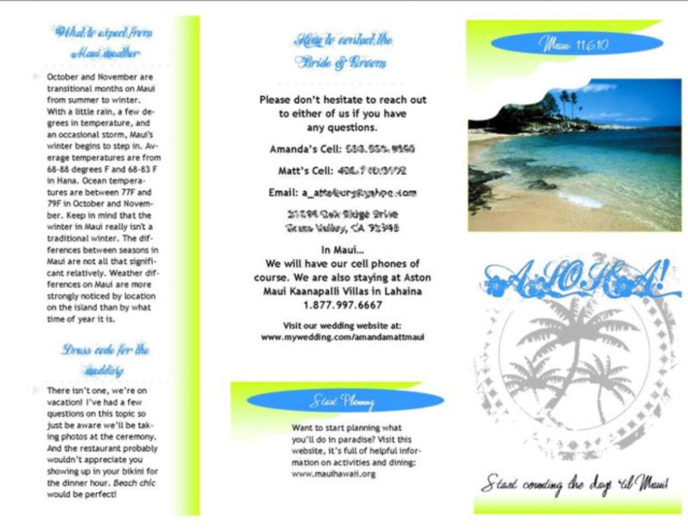 Travel Brochure Itinerary Template