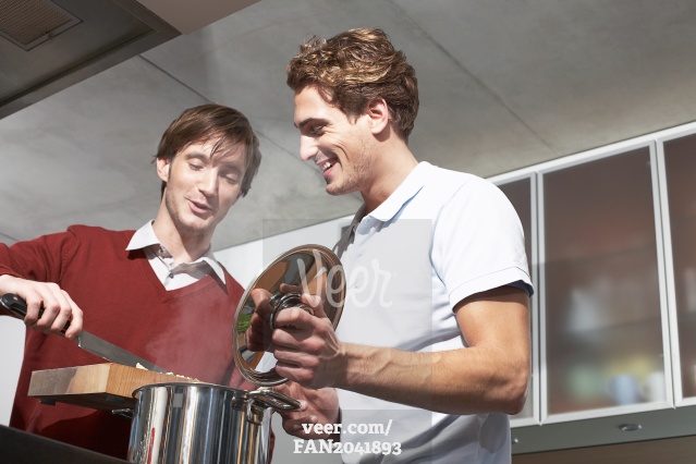 Two Men Cooking