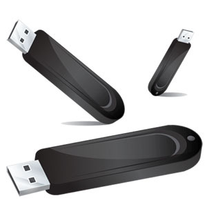 USB Flash Drives Vectors