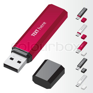 USB Flash Drives Vectors