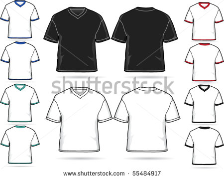 V-Neck T-Shirt Vector