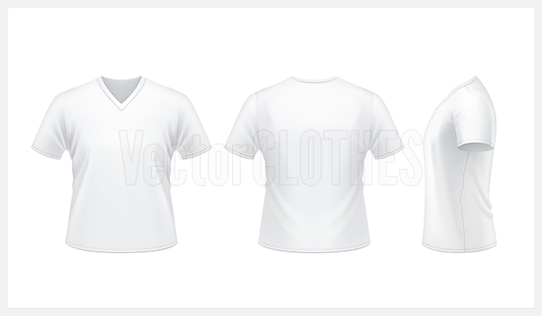 V-Neck T-Shirt Vector